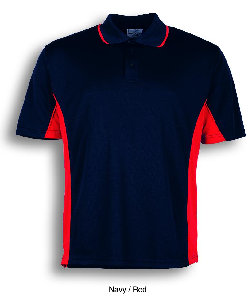 navy red, Breezeway Panel  Polo Shirt Short sleeve      UPF: excellent protection     160gsm, 100% breezeway polyester fabric     Breathable  micromesh fabric     Draws Sweat from Body, Quick Dry